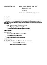 Đề khảo sát ngẫu nhiên chất lượng Lớp 6 môn Ngữ văn - Năm học 2018-2019 - Phòng giáo dục và đào tạo Vĩnh Tường